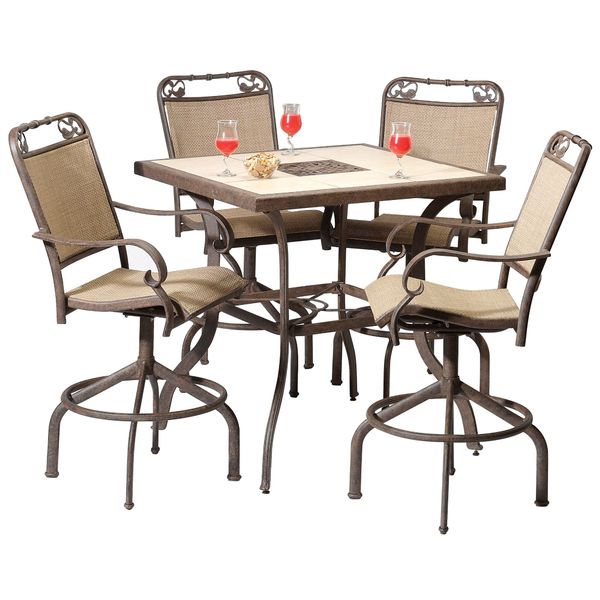 Garden Oasis A014d21 1 5 Pc Bar Set Prairie Stone Collection American Freight Sears Outlet
