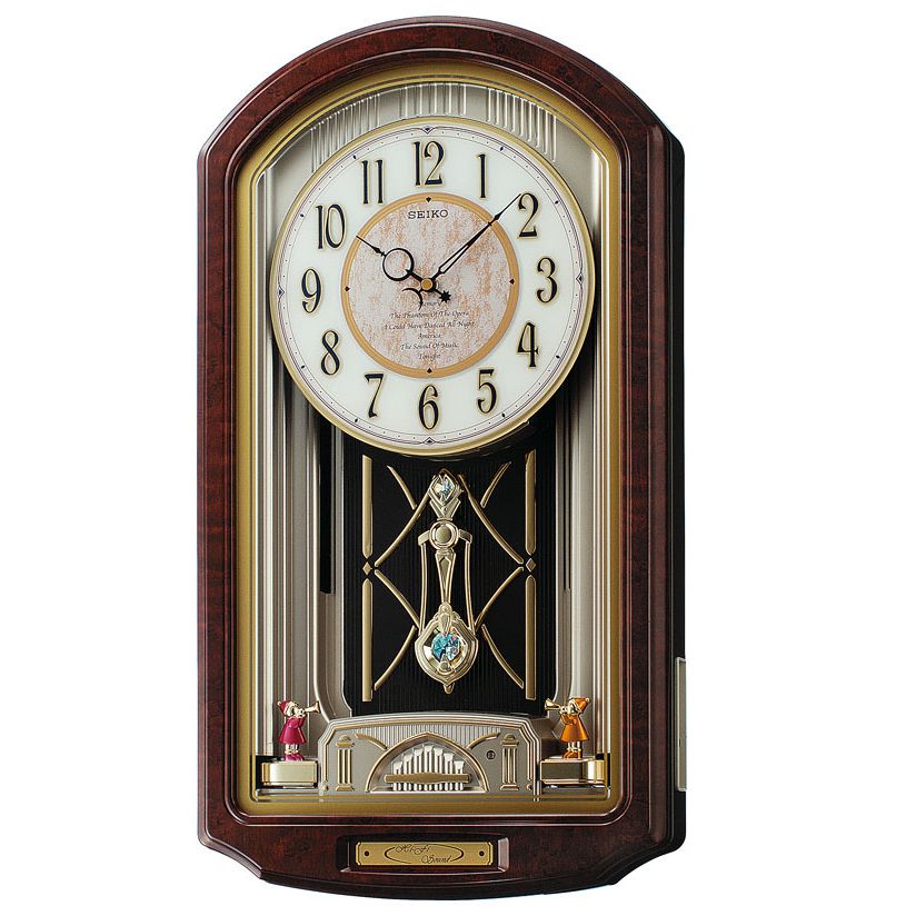 Seiko Melodies in Motion 6 Melody Wall Clock -  Phantom of the Opera