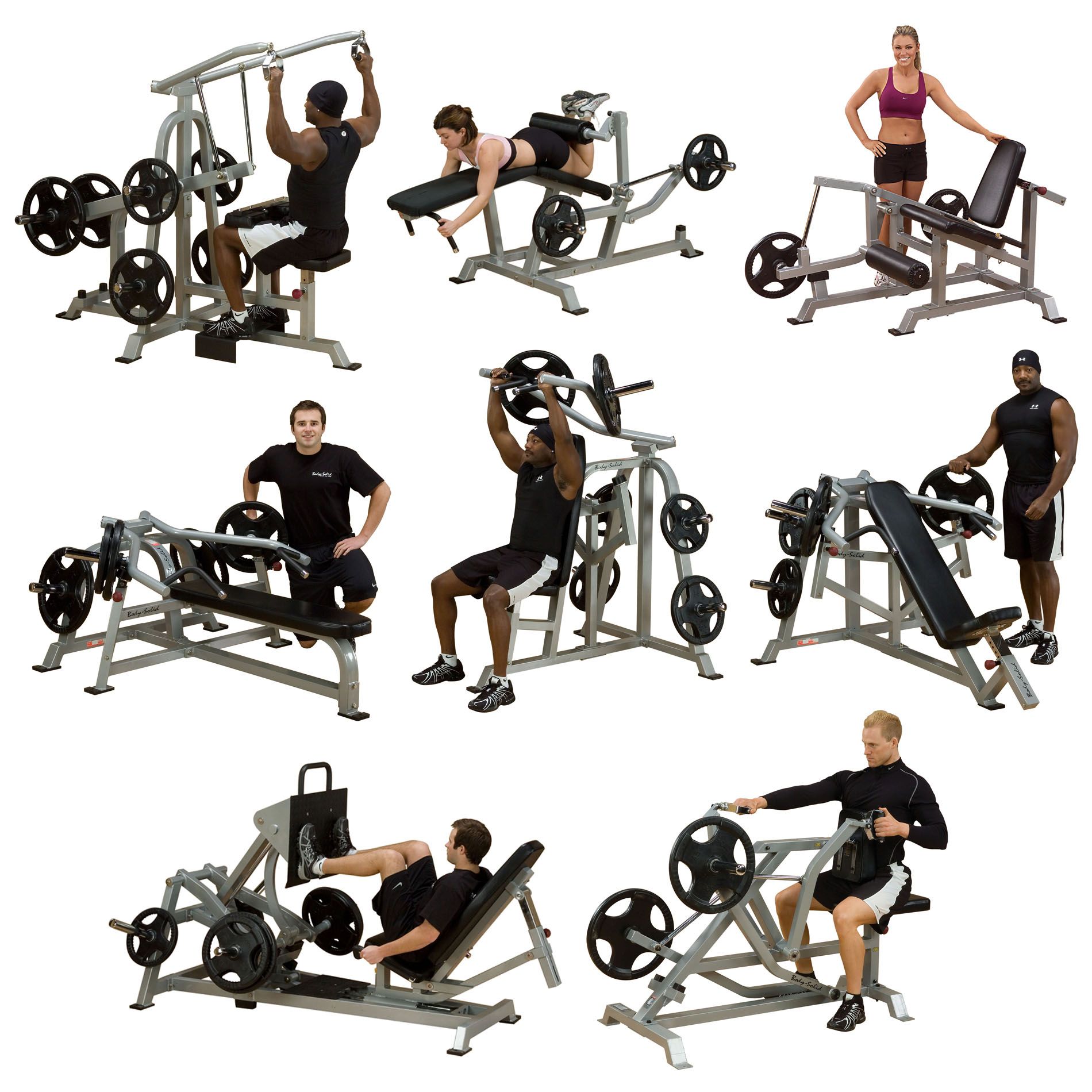 BodySolid Leverage Commercial Gym Room