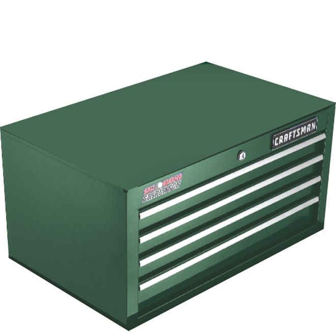 Craftsman 4Drawer BallBearing Intermediate Chest, Forest Green