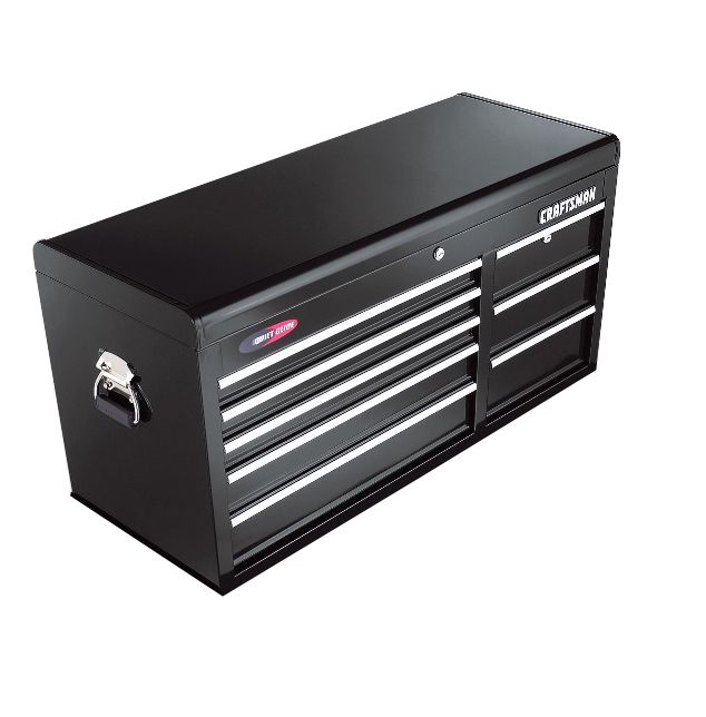 Craftsman 40" Wide 8Drawer Quiet Glide Top Chest Black