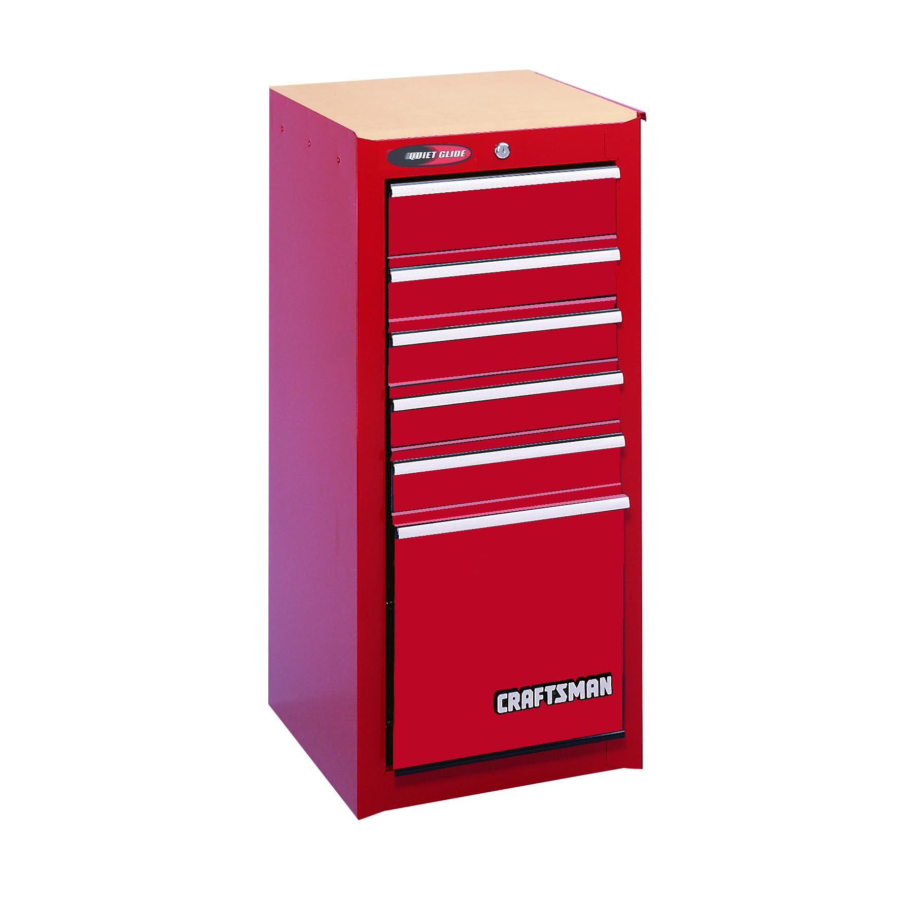 Craftsman 6-Drawer Quiet Glide® Side Chest - Red