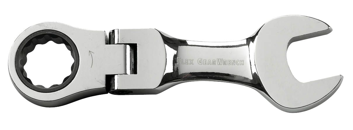 GearWrench 11mm Combination Stubby Wrench, Flex Ratcheting