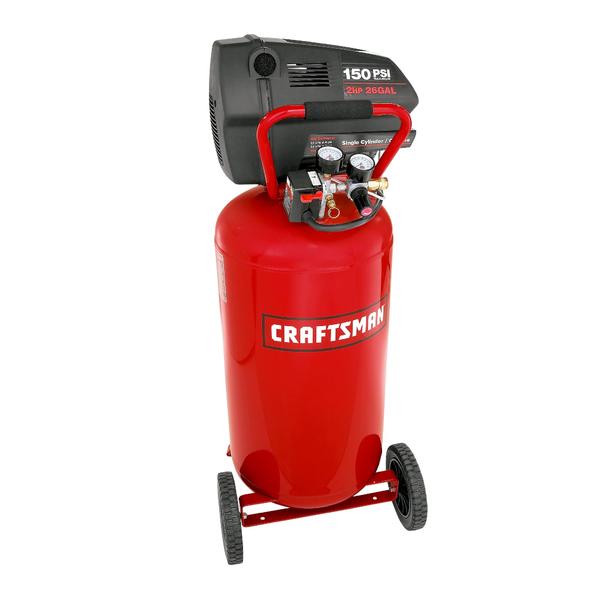 Craftsman 16728 26 Gal Air Compressor 2 Hp Wheeled Vertical