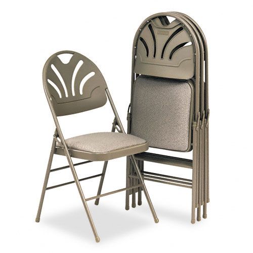 Bridgeport Padded Seat/Molded Back Chair, Taupe Frame/Taupe
