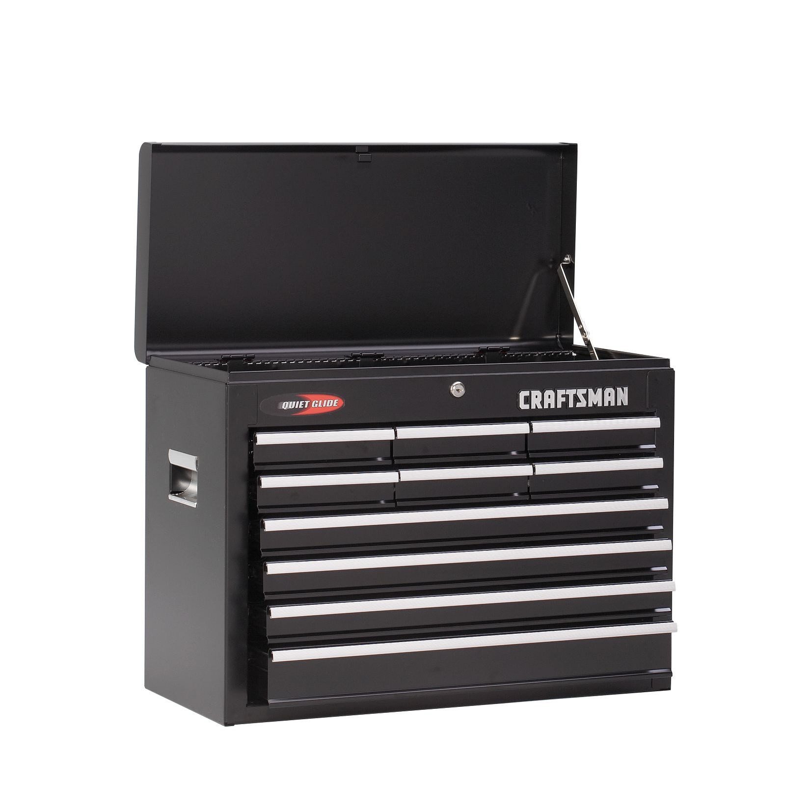 Craftsman 10Drawer Quiet Glide Chest, Black