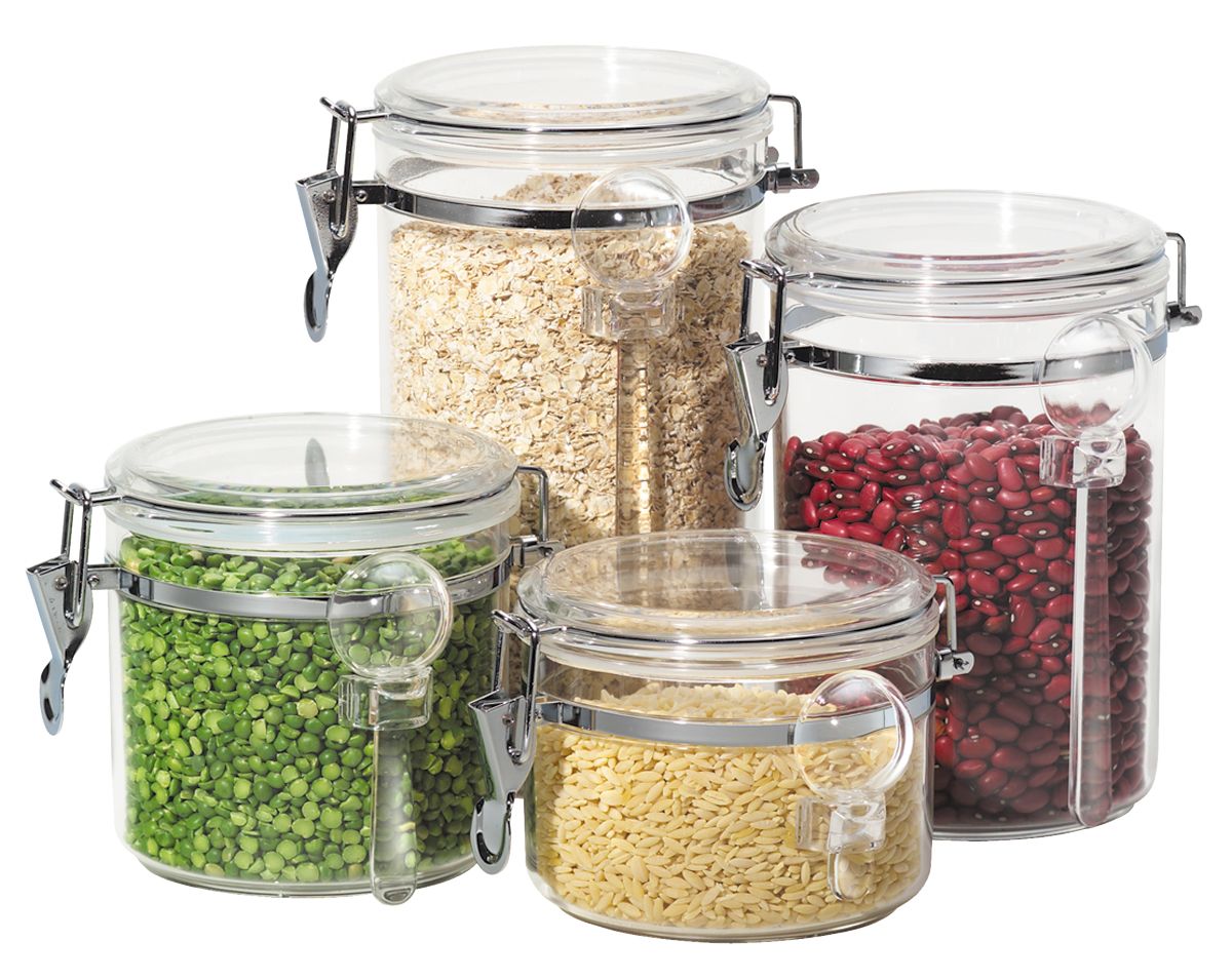 5355 4Piece Acrylic Canister Set Shop Your Way Online