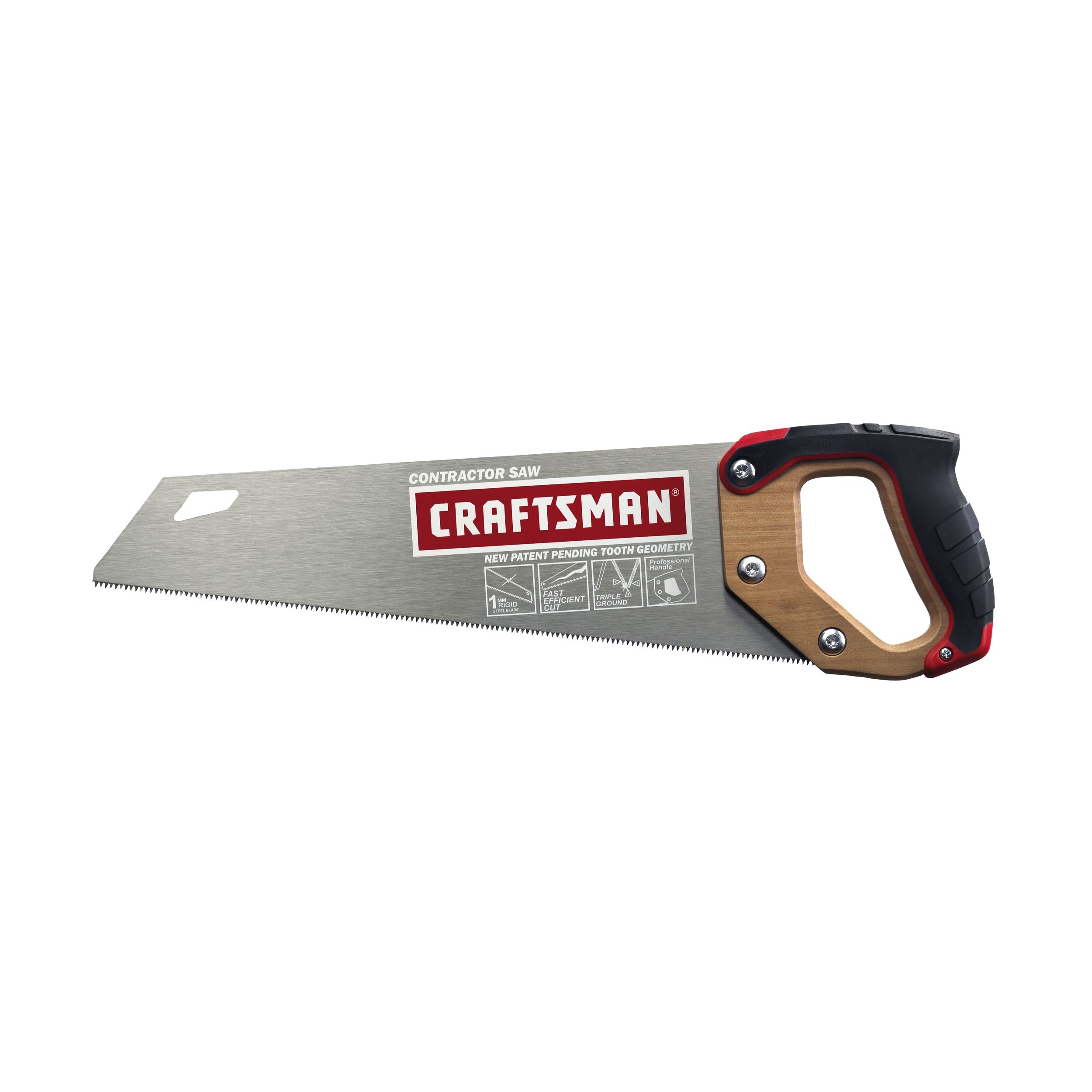 Craftsman 15 in. Fine 12 Pt. Carpenter Handsaw with Soft Grip Handle