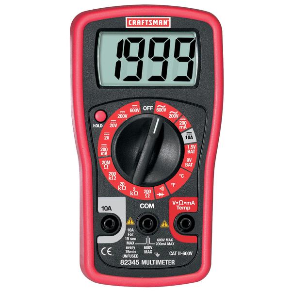 Craftsman 82345 Digital Mini Multimeter Sears Outlet