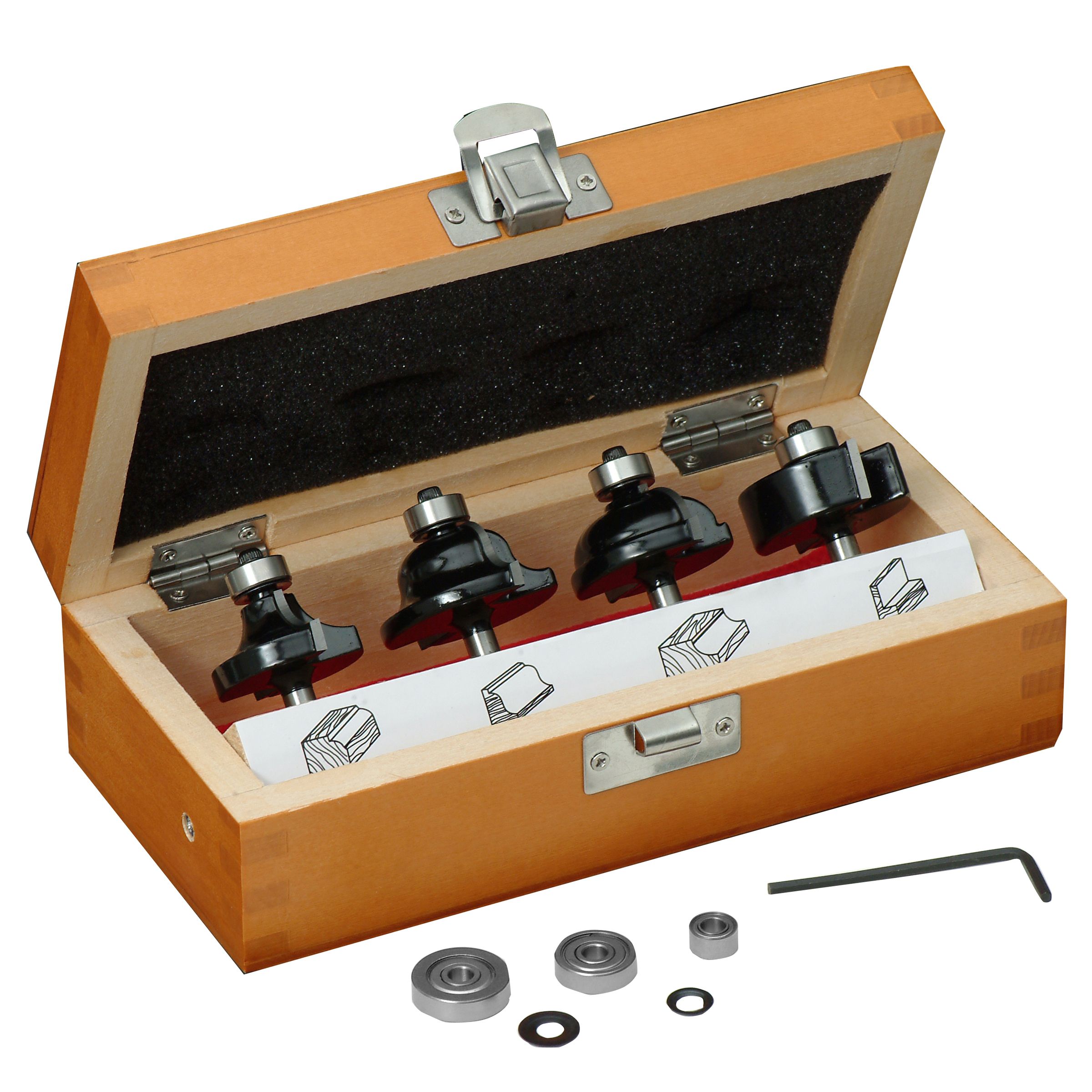 Craftsman 4pc Decorative Edge Router Bit Set Shop Your Way Online