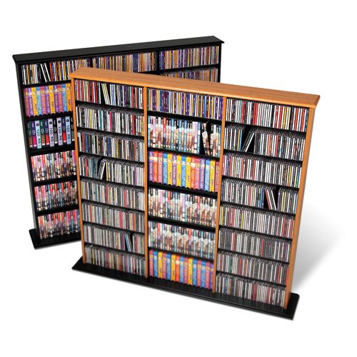 Library Style Triple Width Wall Storage Unit