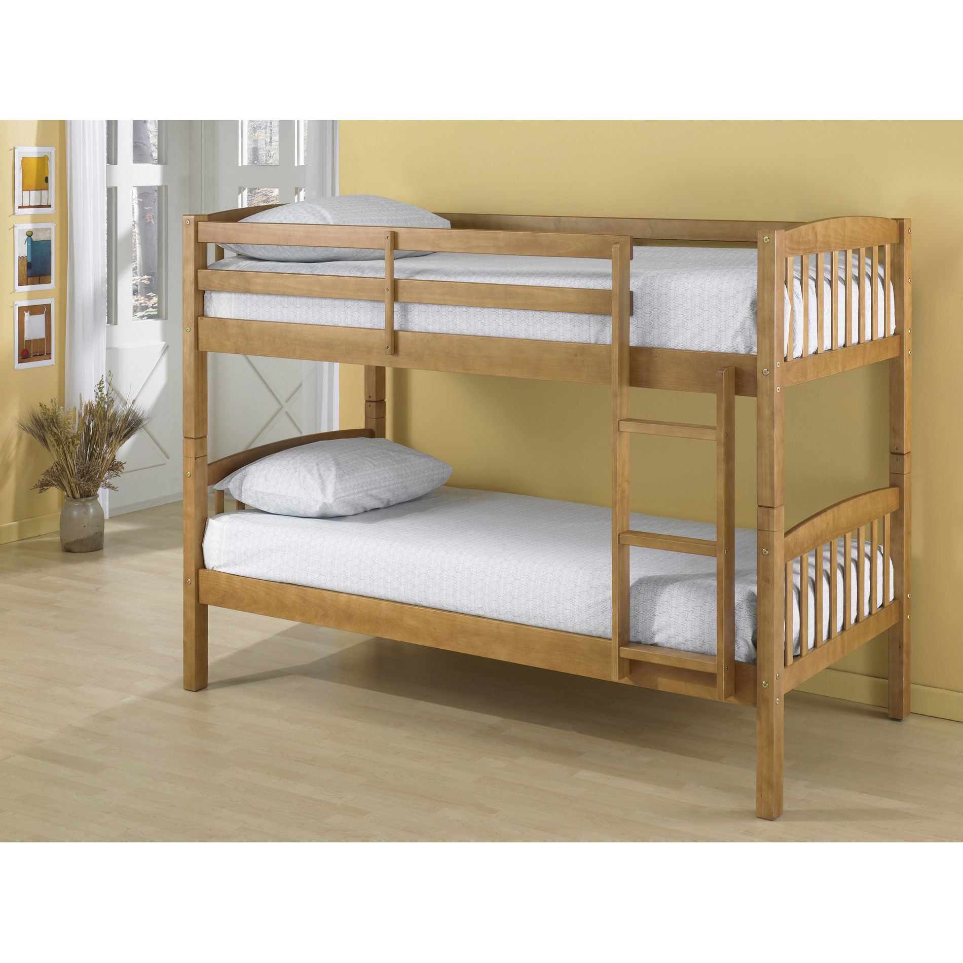 Dorel Belmont Twin Bunk Bed Pine