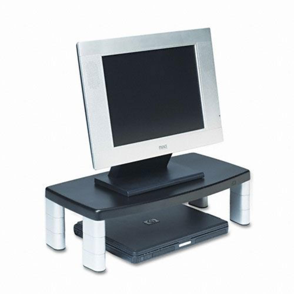3M ExtraWide Adjustable Monitor Stand, Black