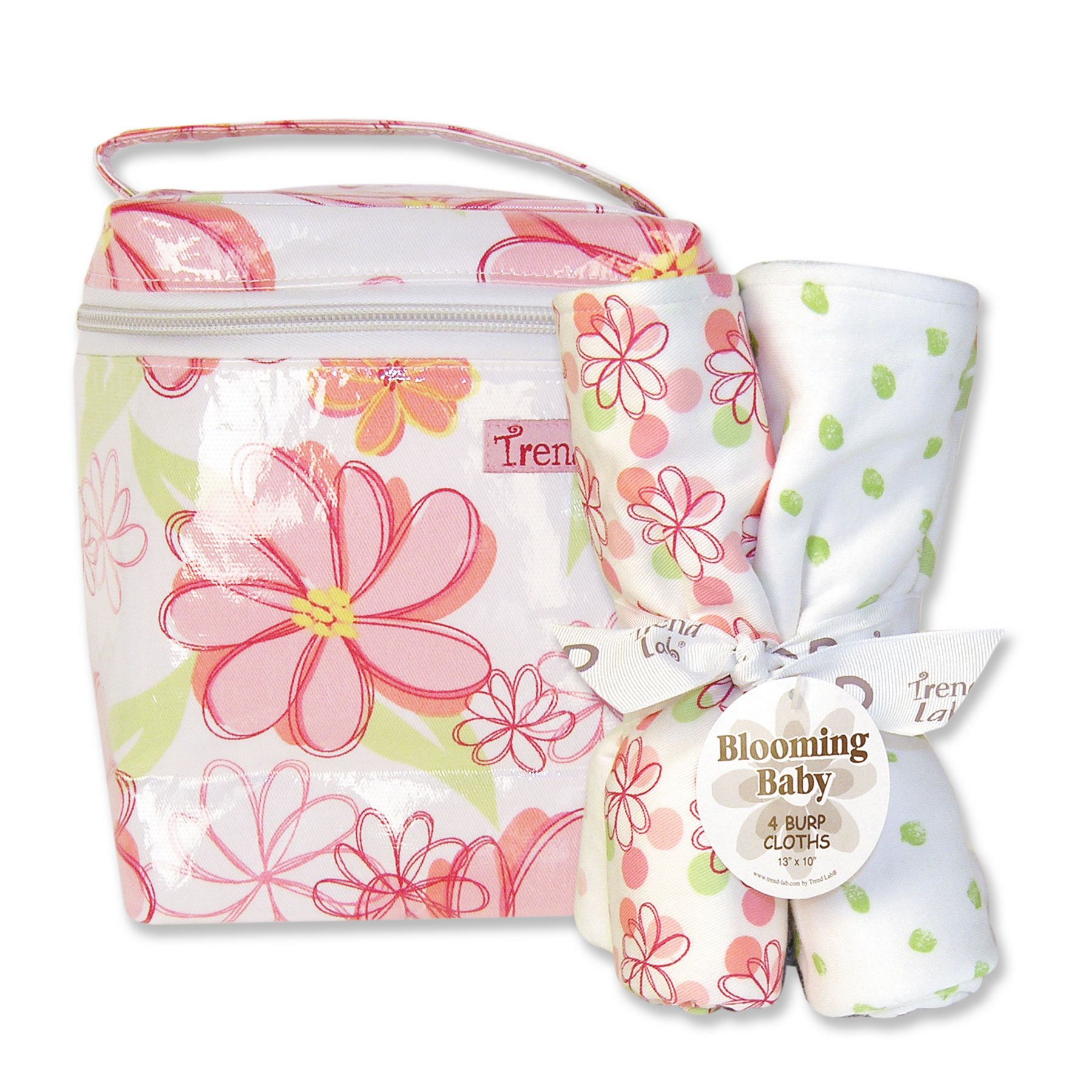 Trend Lab Hula Baby Bottle Bag and Burp Cloth Set   Baby   Baby