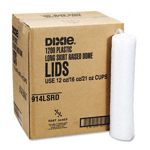 Dixie DXE914LSRD Plastic Lids for Sage Design Cold Drink Cups