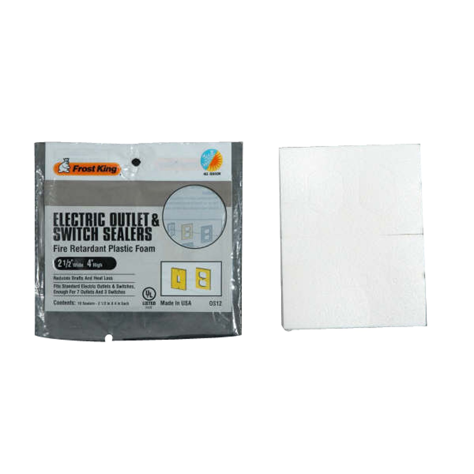 Frost King Foam Outlet & Switch Sealers 7 Outlet and 3 Switch Sealers