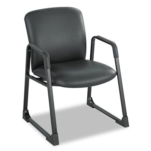 Safco Uber Series Big/Tall Guest Chair, Vinyl, BK