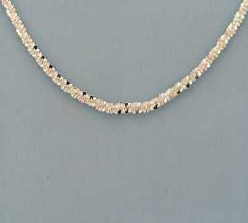 Stainless Steel 18 inch Sparkle Chain Necklace