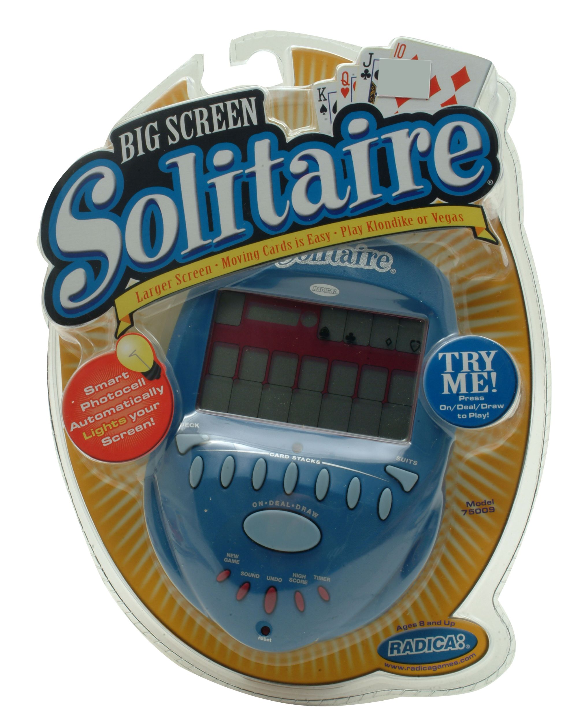 Radica Big Screen Solitaire Handheld Game