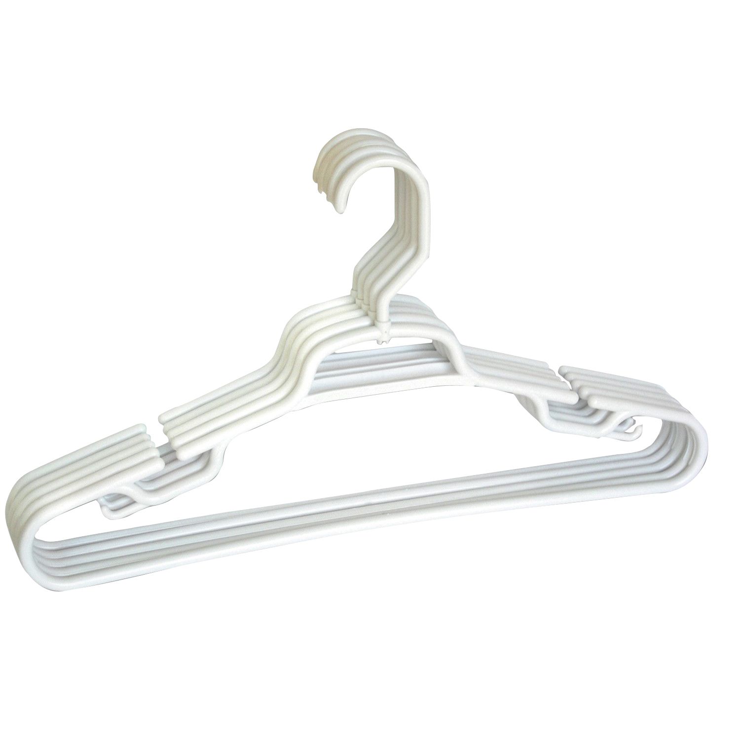 Essential Home 5 pk. Plastic Deluxe Swivel Hook Suit Hanger White