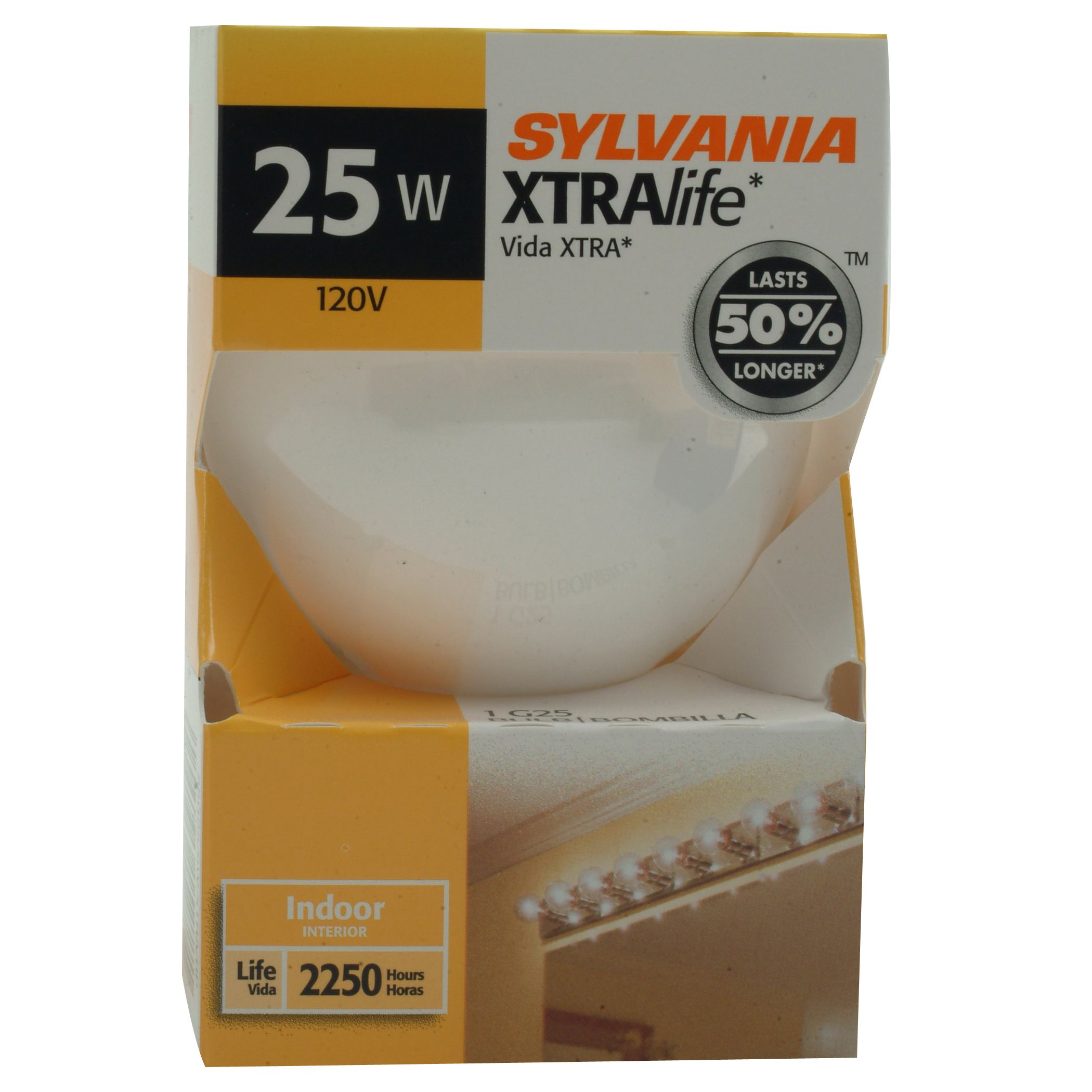 Sylvania XTRAlife Globe G25