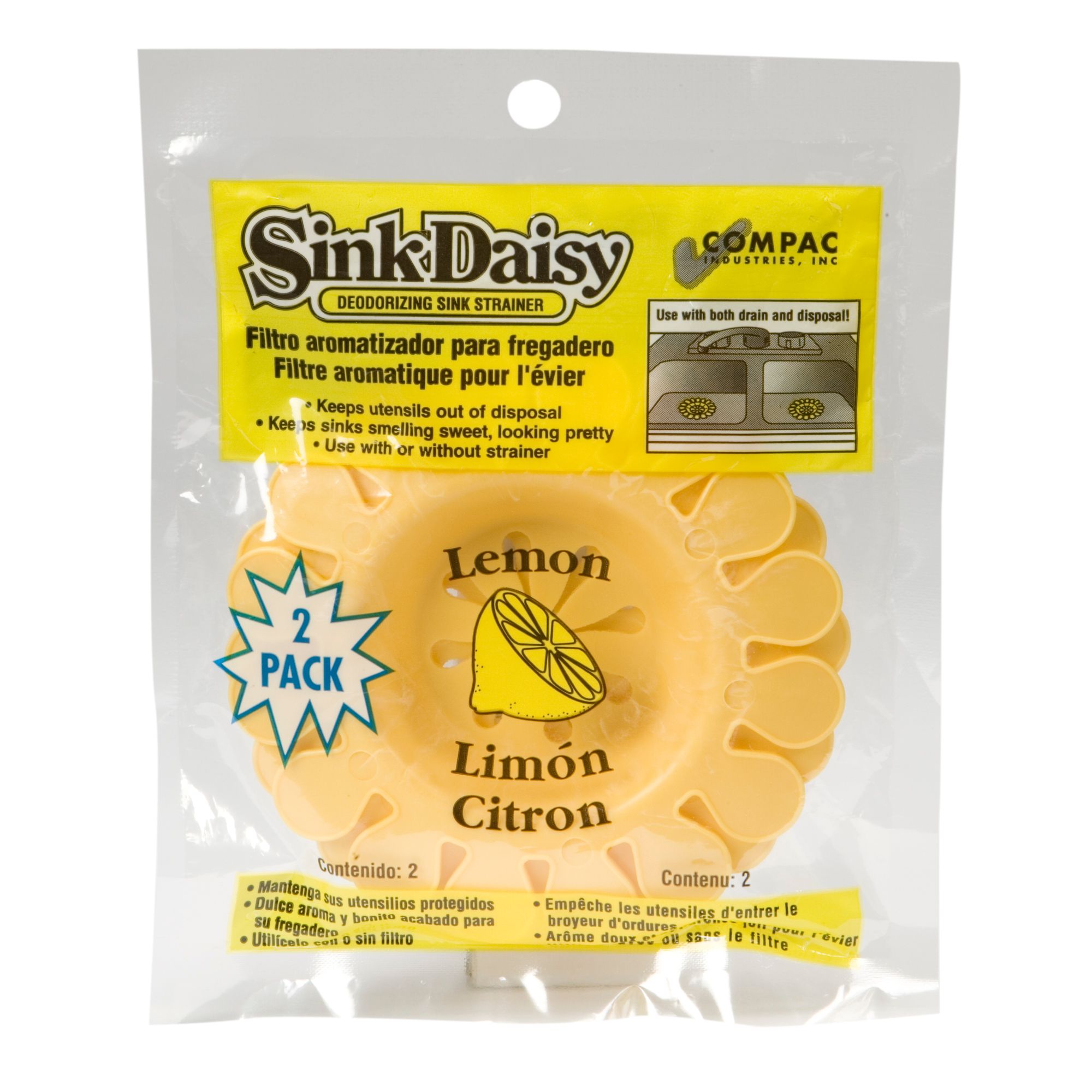 Lemon Sink Daisy 2 Pack