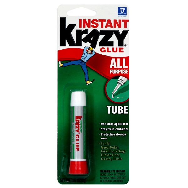 Krazy Glue Instant Glue, All Purpose, Tube, 0.07 oz (2 g)