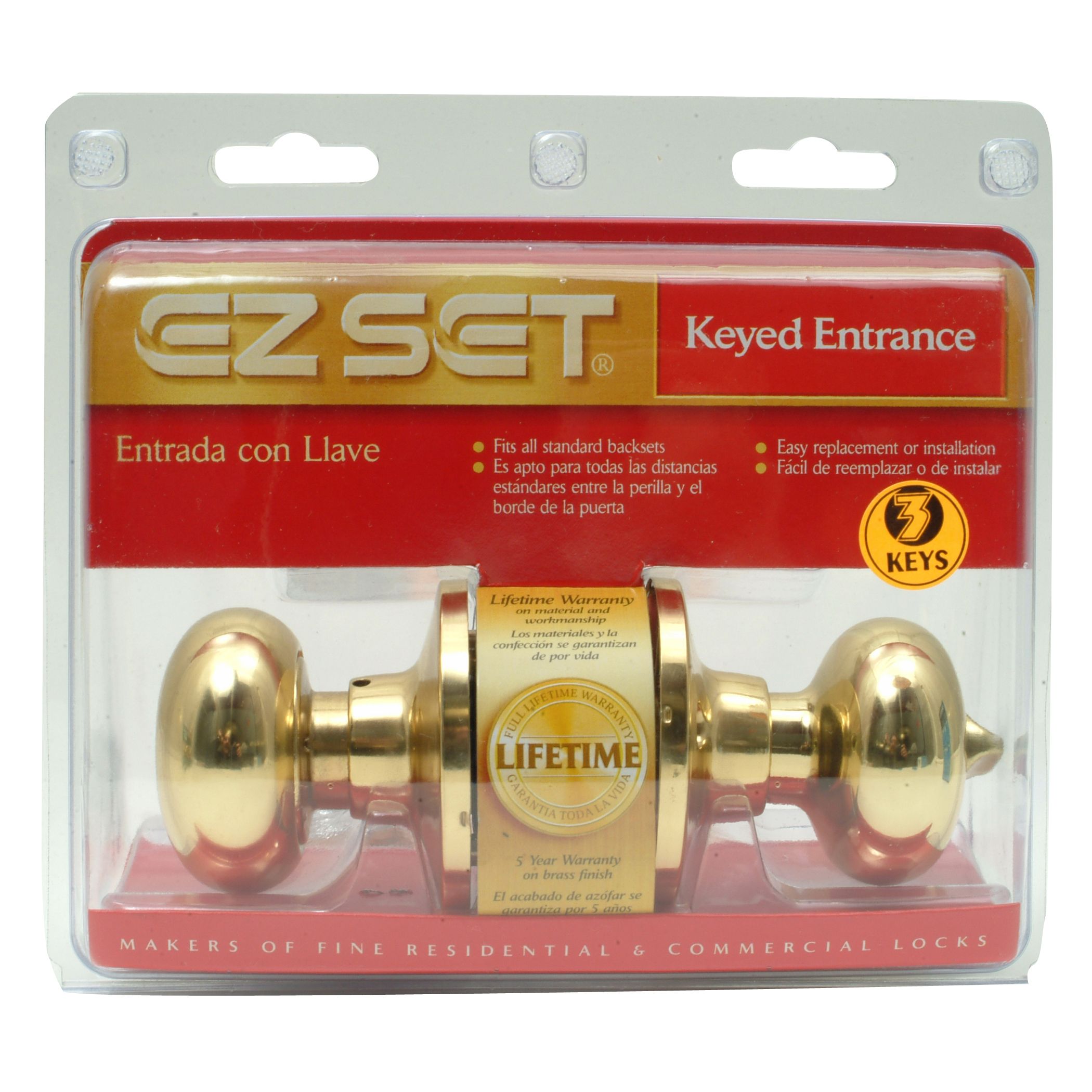 EZSet Tubular knobset/leverset 100T OS US5