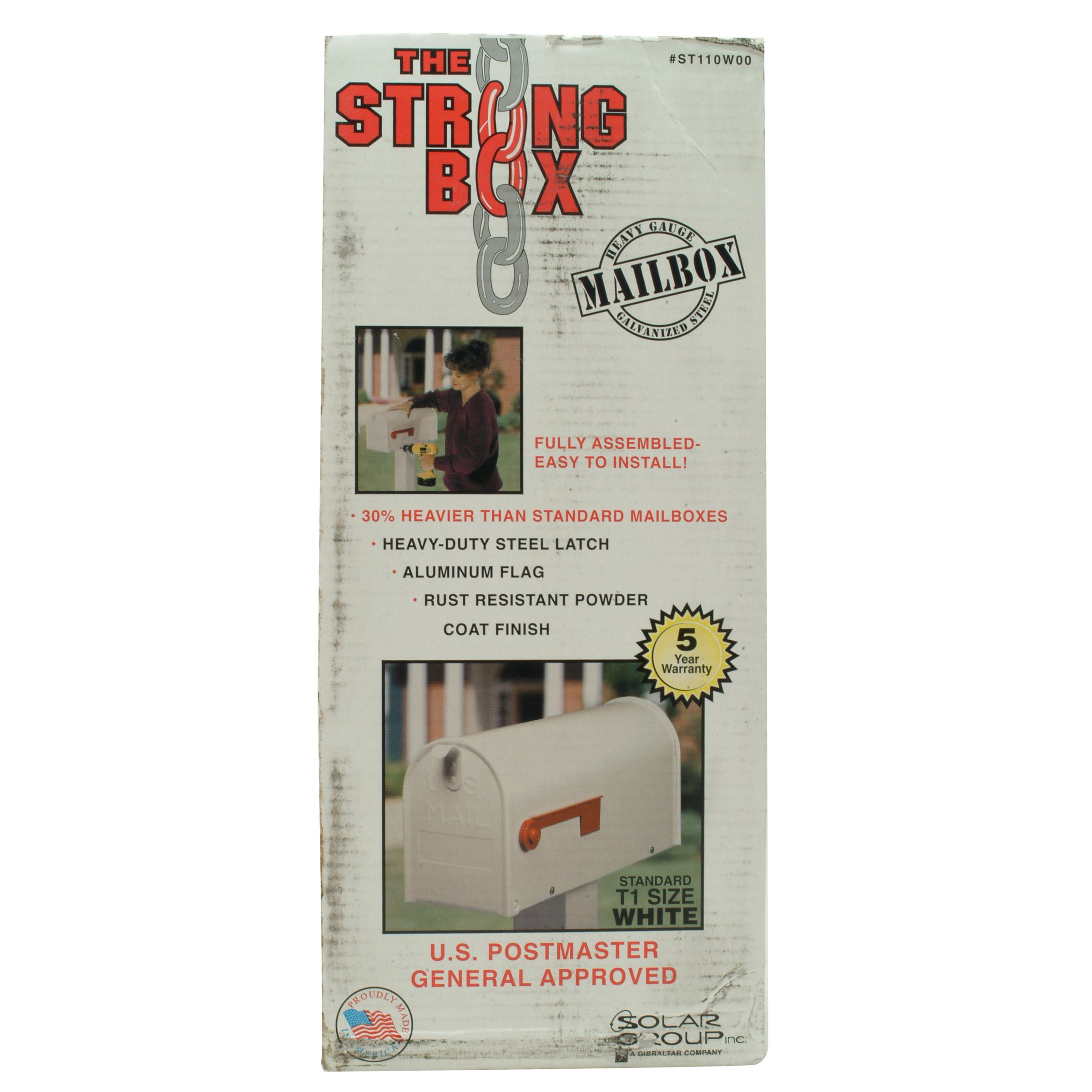 The Strong Box Standard Mailbox White