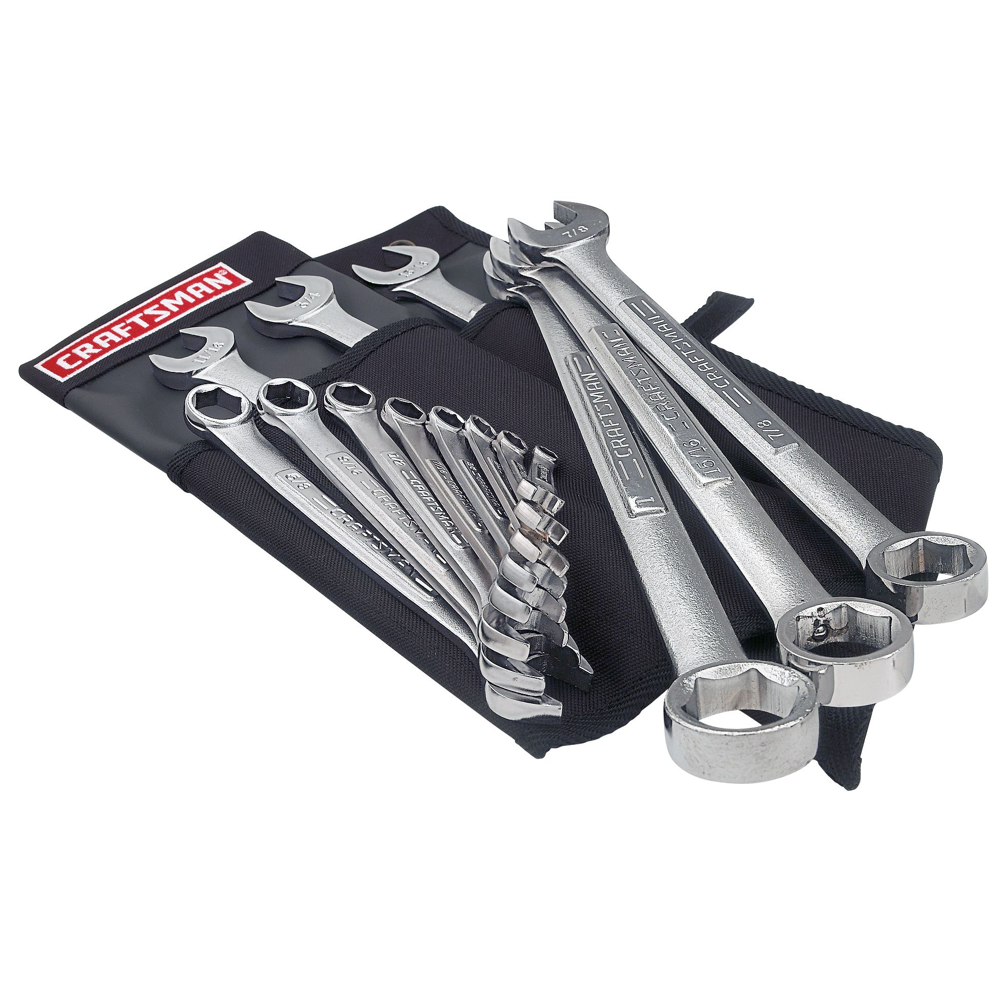 Craftsman 14 pc. Standard 6 pt. Combination Wrench Set with Deluxe Roll Pouch