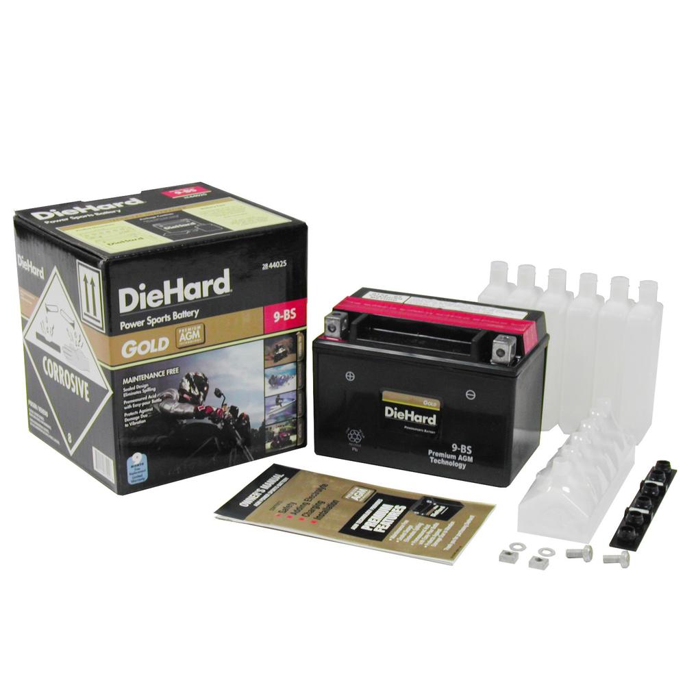 DieHard Gold PowerSport Battery 9-BS (Price with Exchange)