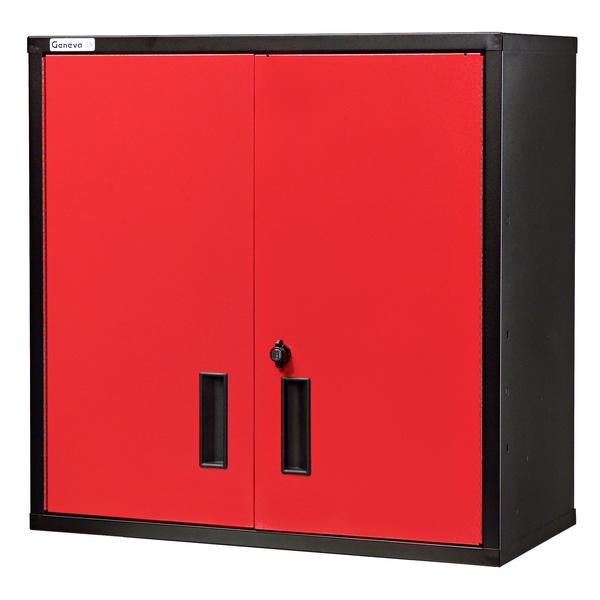 Geneva 23030 30 X 30 Wall Storage Cabinet Red While