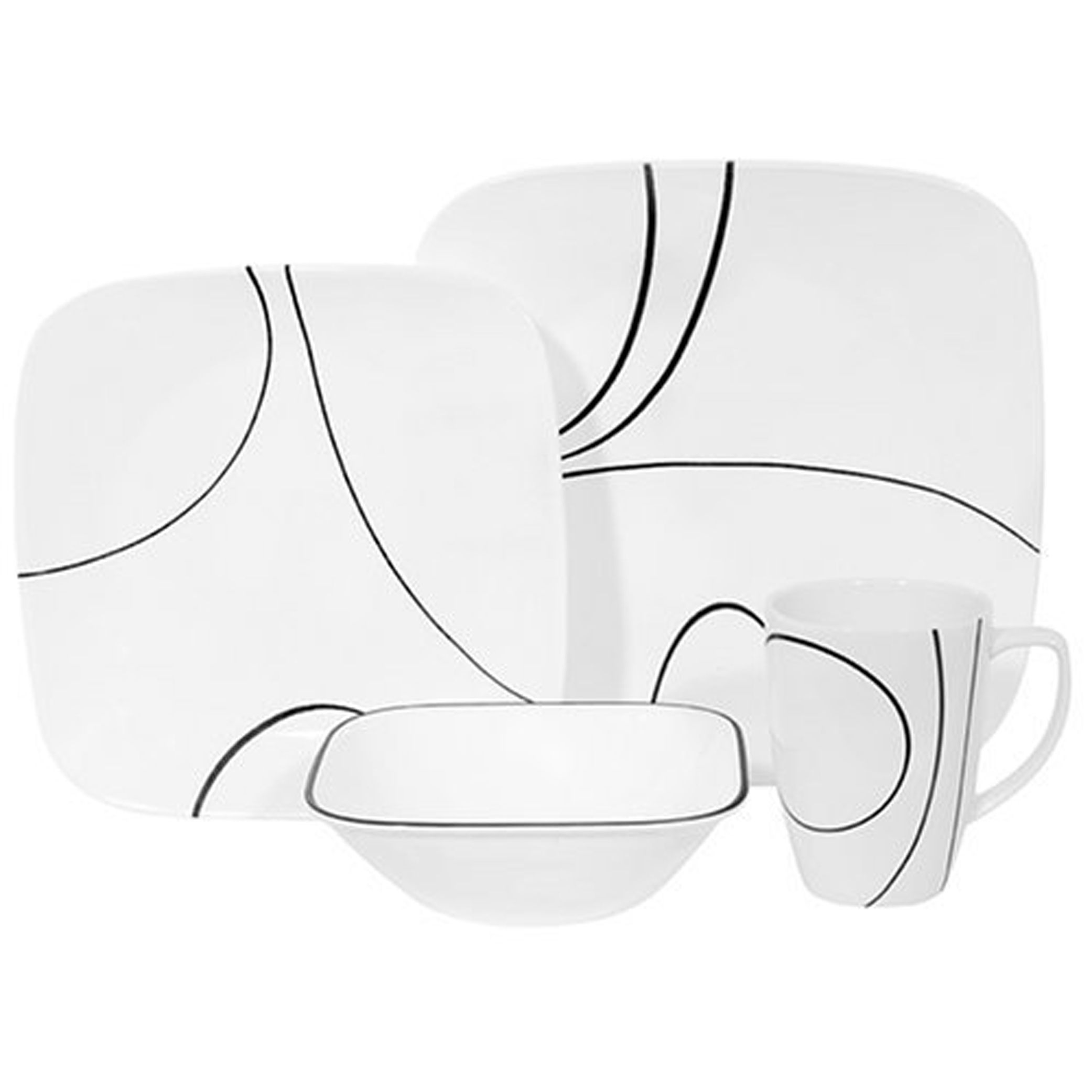Corelle Simple Lines 16-pc Dinnerware Set