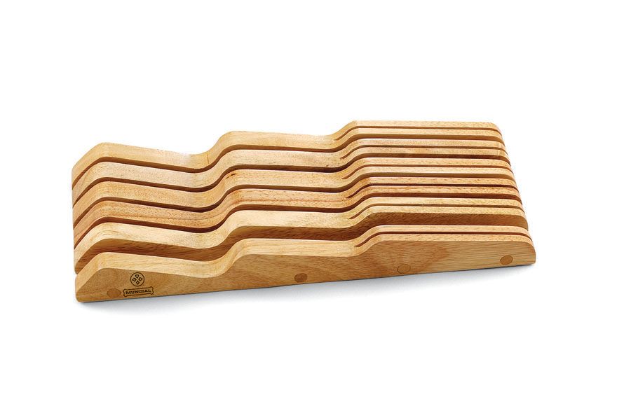 Mundial Solid Wood InDrawer Knife Storage Tray