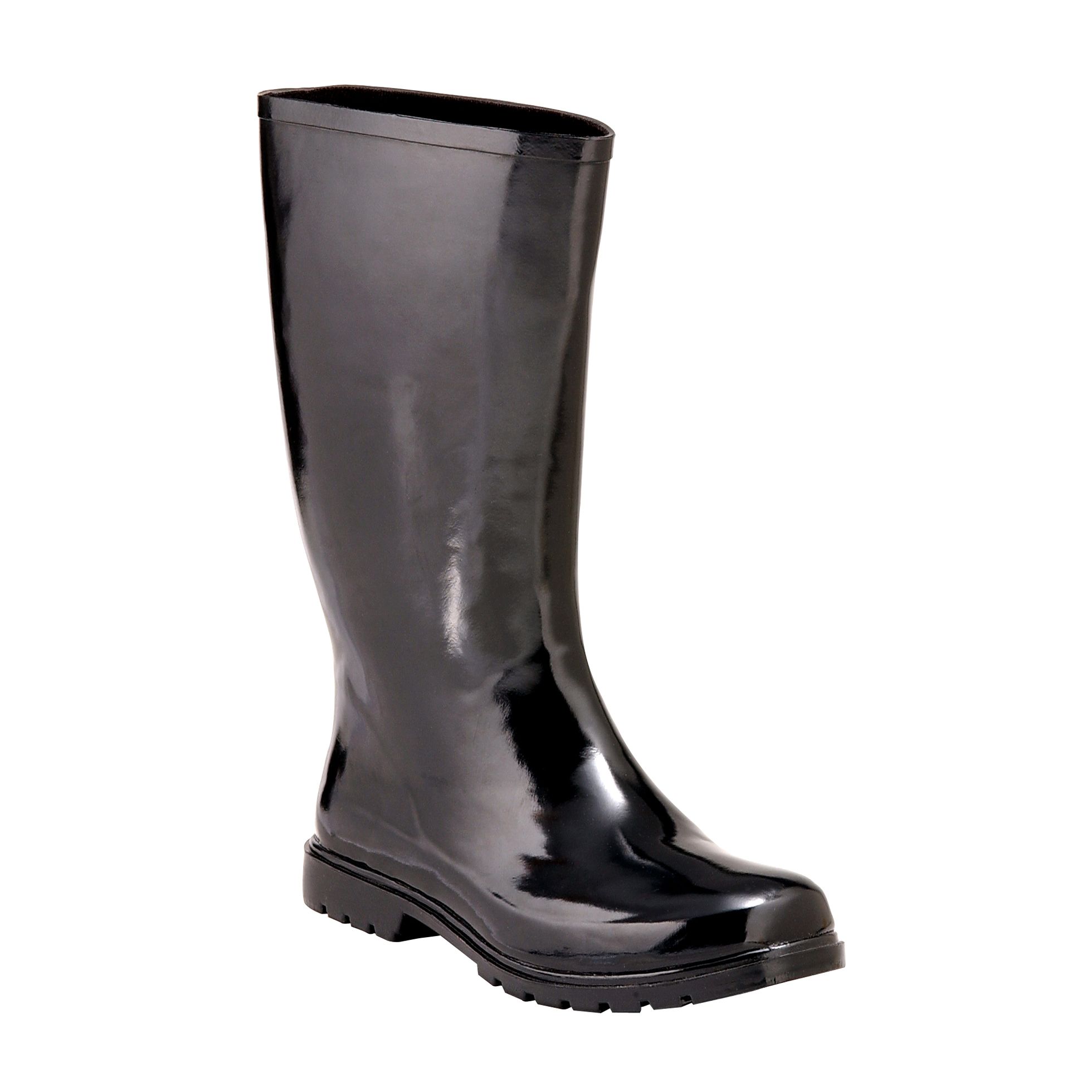 calf length rain boots