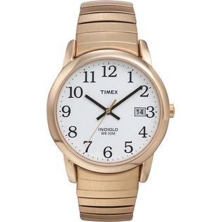 Timex Men's Easy Reader Watch With Gold Expansion Band