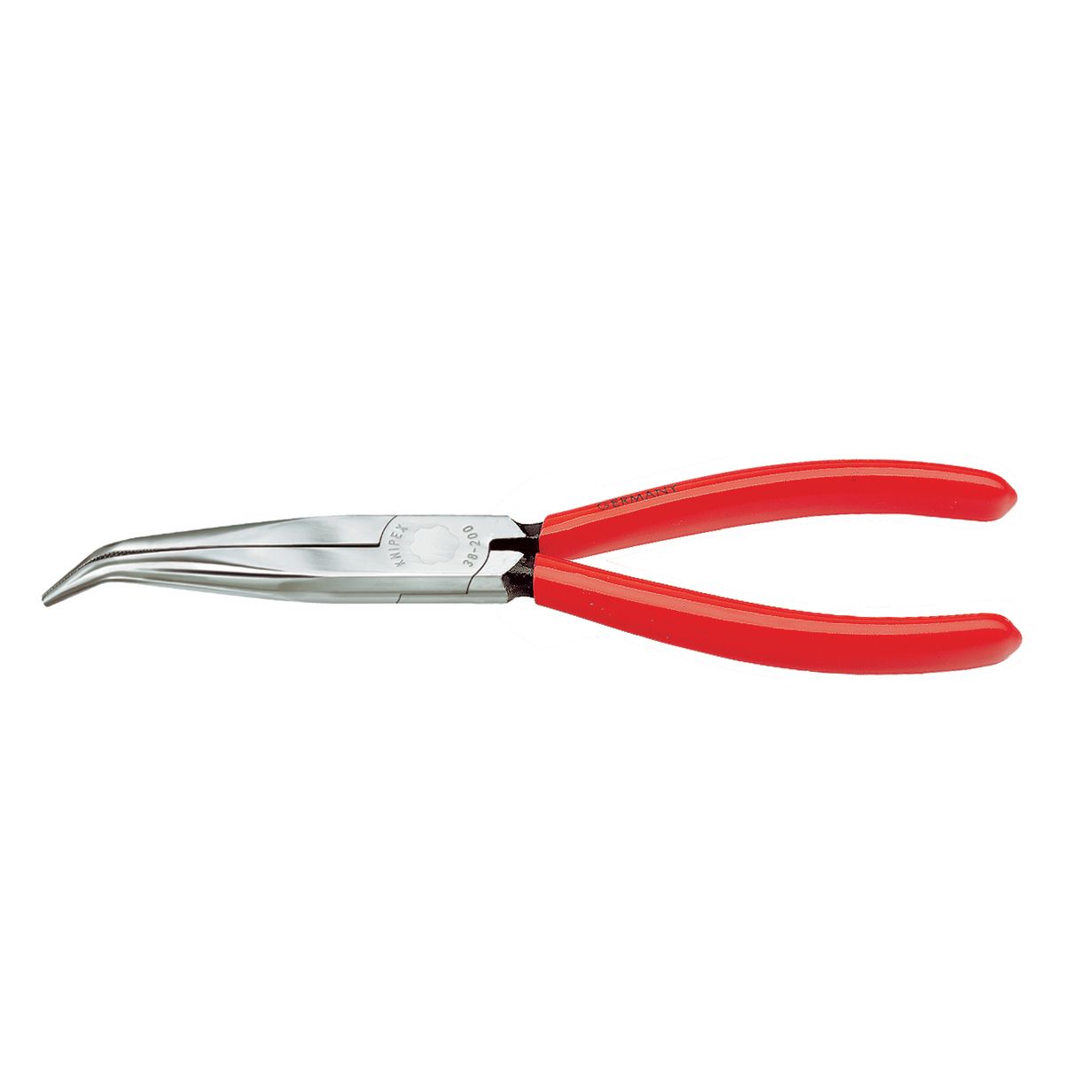 Knipex 8" Angled long nose pliers w/o cutter
