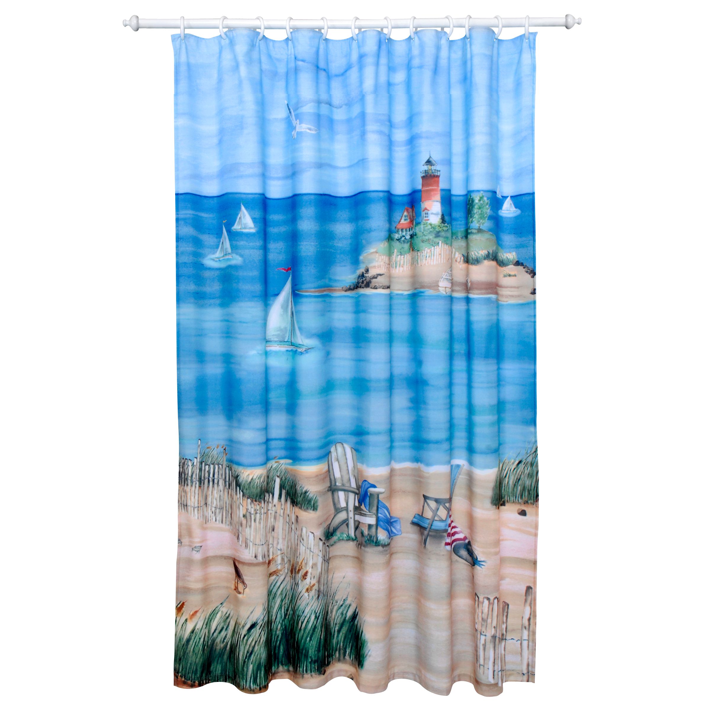 Whole Home Day at the Beach Shower Curtain