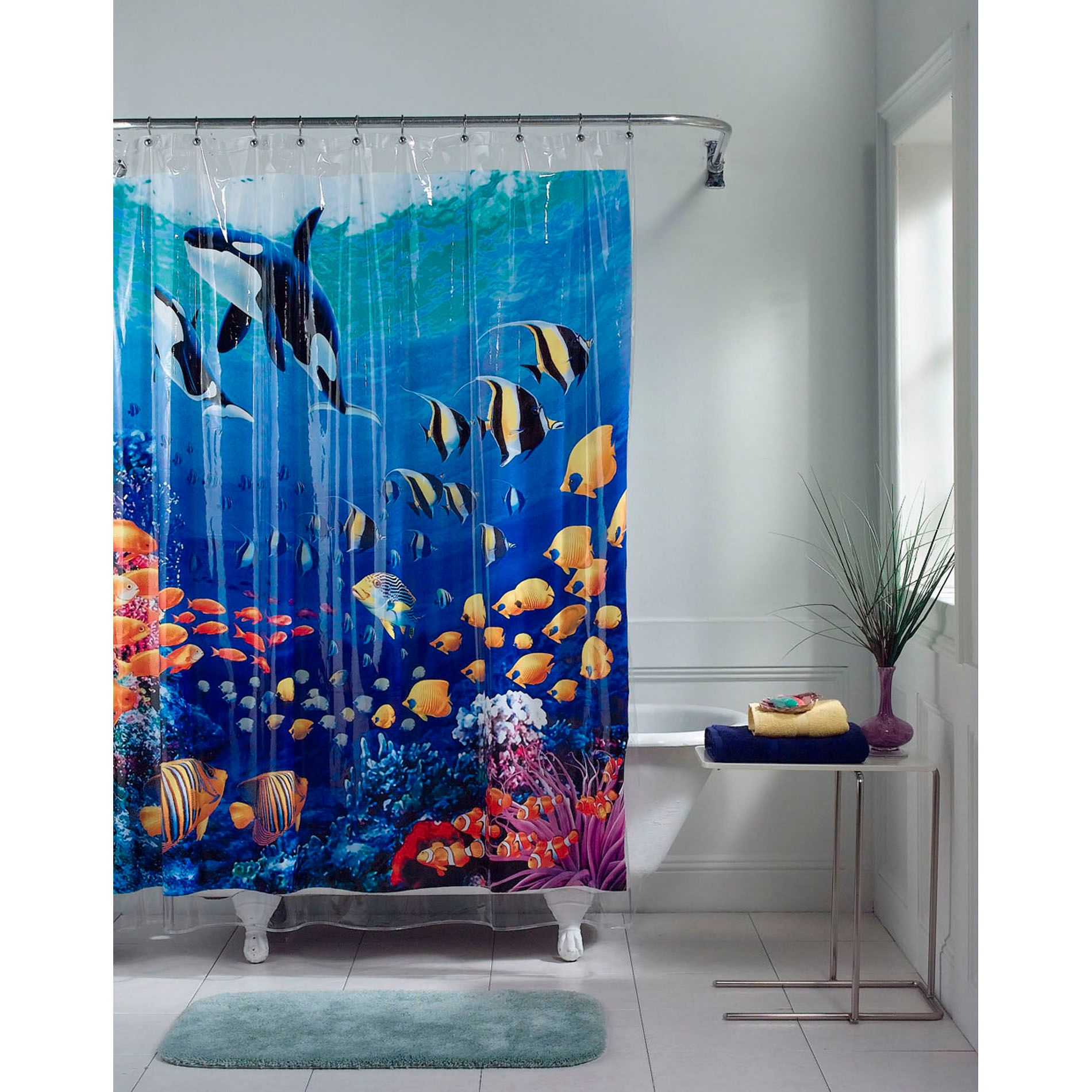 Whole Home Barrier Reef Vinyl Shower Curtain