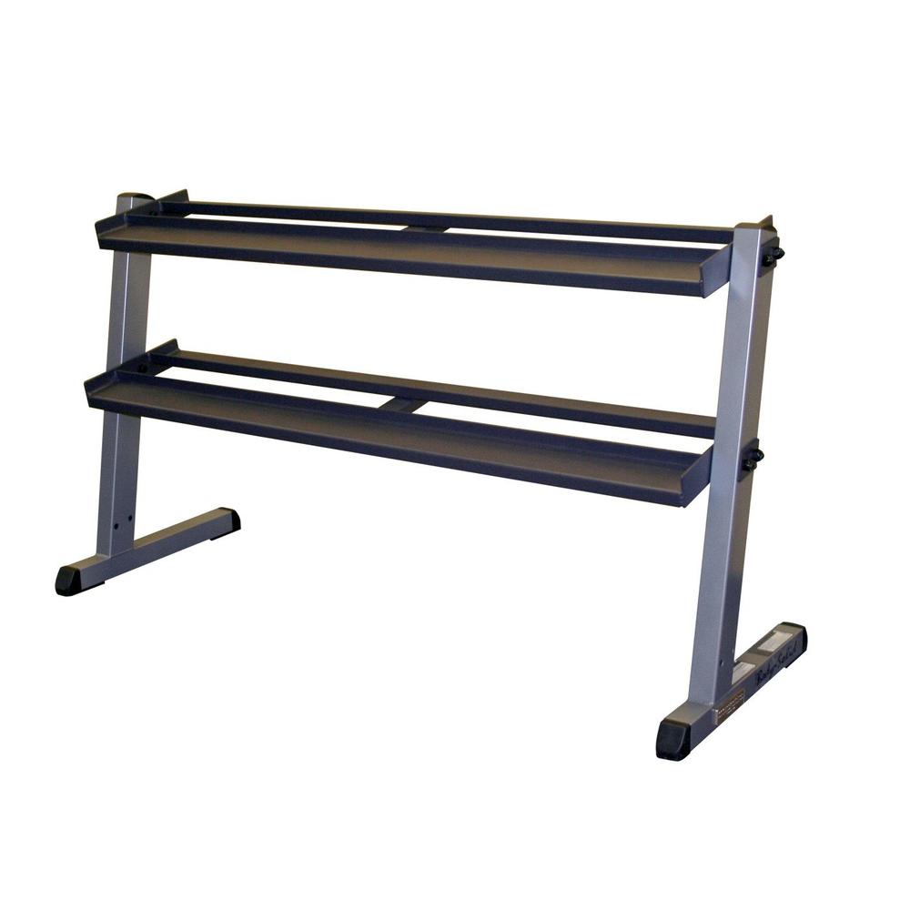 Body-Solid 2 Tier Horizontal Dumbbell Rack