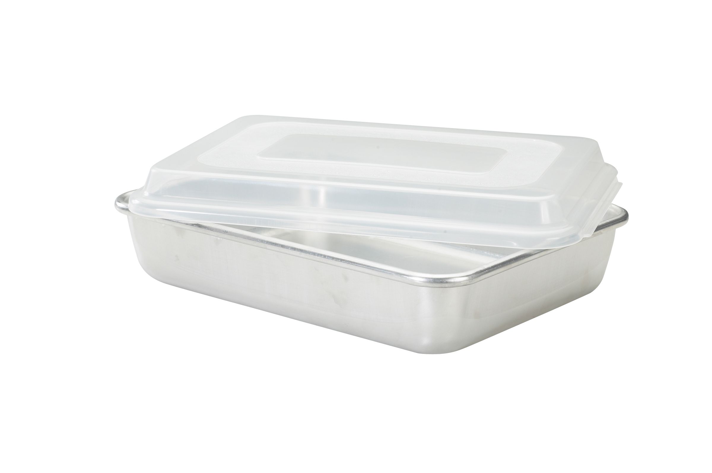 Nordic Ware The Naturals Uncoated Commercial Aluminum Baker Cake Pan with Lid