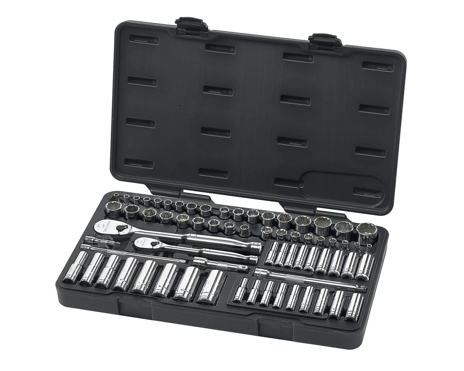GearWrench 68 pc. 6 & 12 Pt. SAE/Metric 1/4 in. & 3/8 in. DriveSocket Set