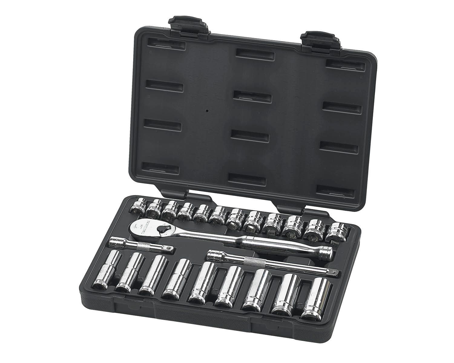 GearWrench 24 Pc. Metric 6 and 12 Pt. Socket Set 3/8" Drive