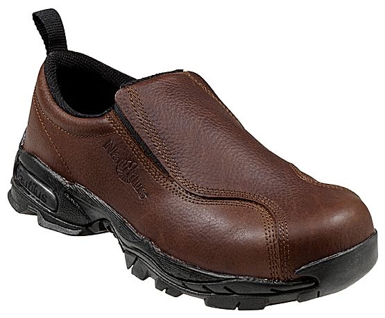 Nautilus Safety Footwear Women's Work Shoes Steel Toe Leather Brown 01621 Wide Avail