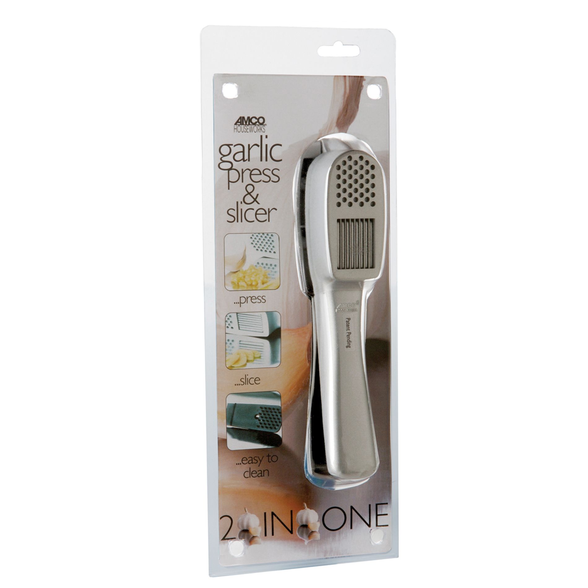 AMCO Houseworks Garlic Press and Slicer