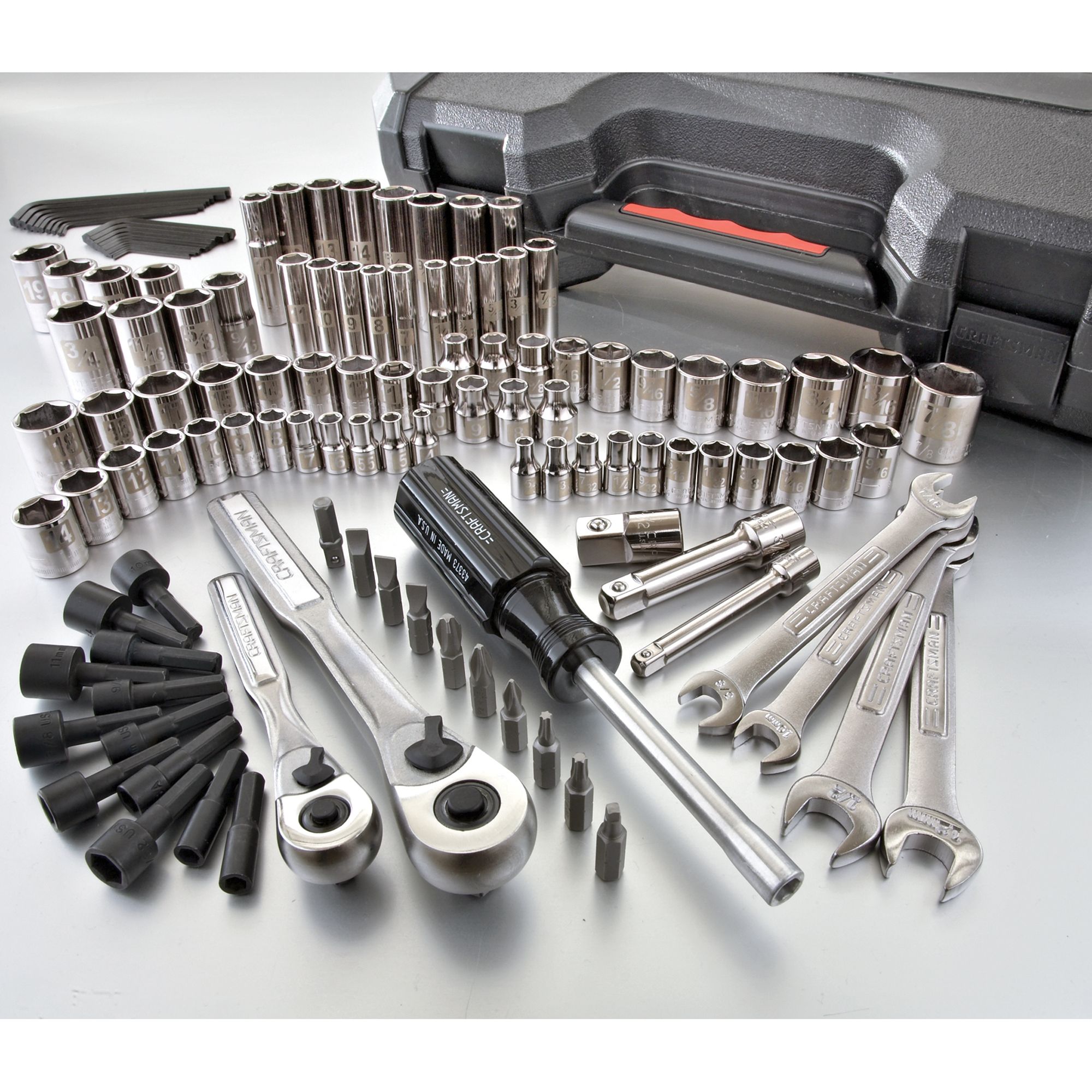 Craftsman 124 pc. 6 pt. Dual Marked Mechanics Tool Set with Case