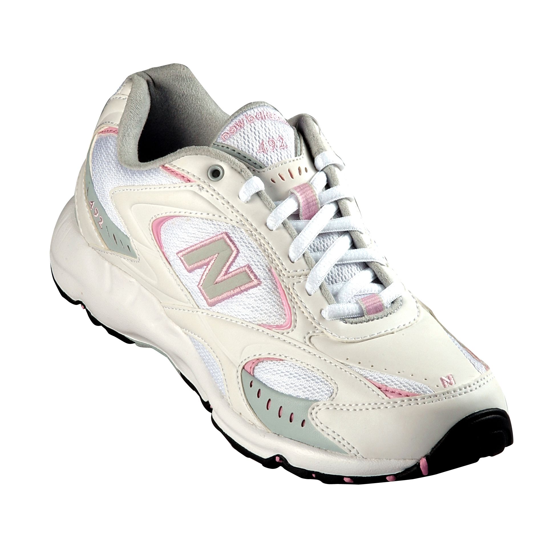 New Balance Women's 492 Shoe - Gray/Pink - Clothing, Shoes 