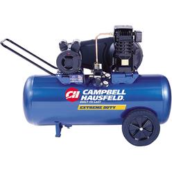 Campbell Hausfeld Air Compressor 30-Gallon Horizontal Tank Portable Single-Stage 10.2CFM 3.7HP 1 Phase (Campbell Hausfeld VT6271)