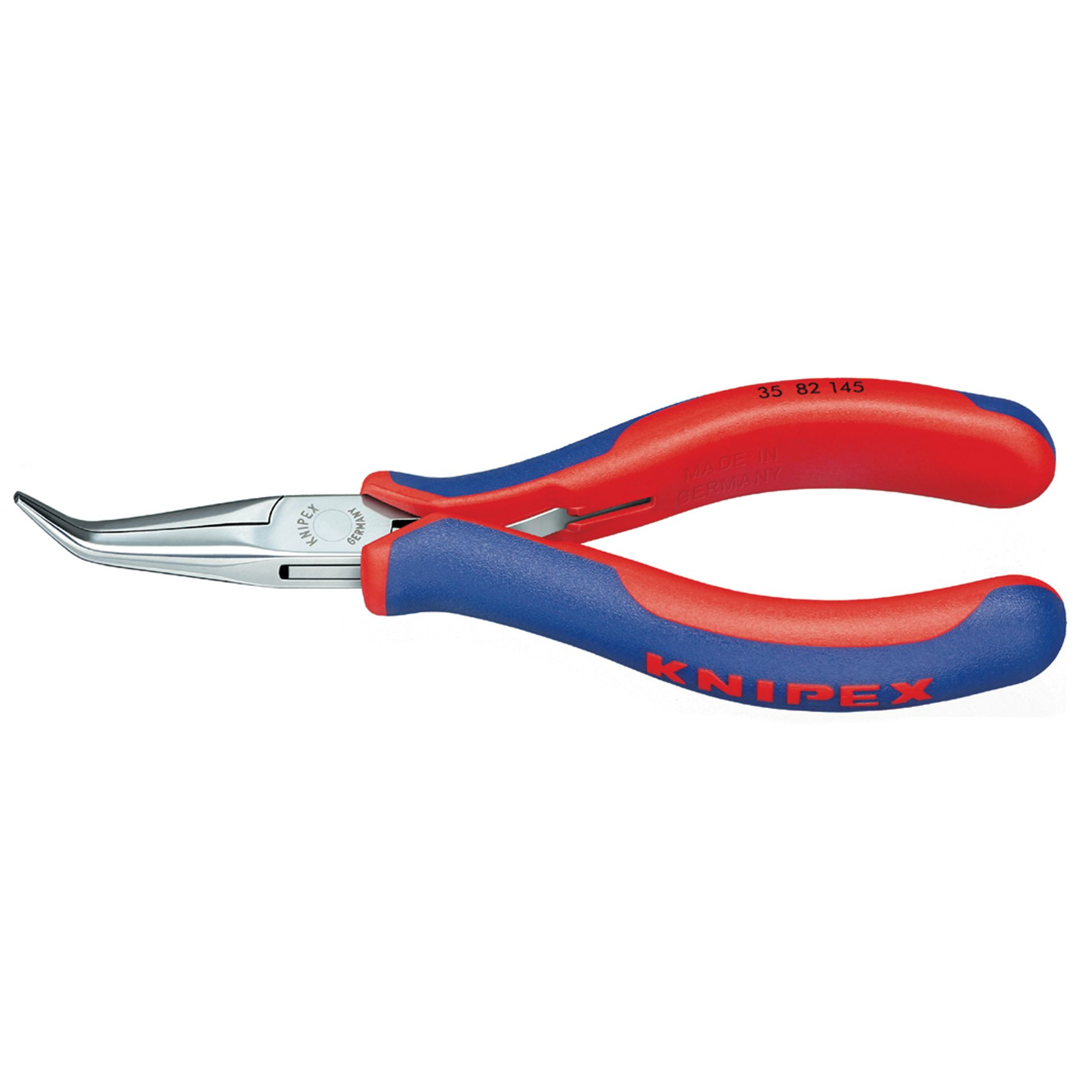 Knipex 5 3/4" Electronics Pliers - Angled Half Round Tips
