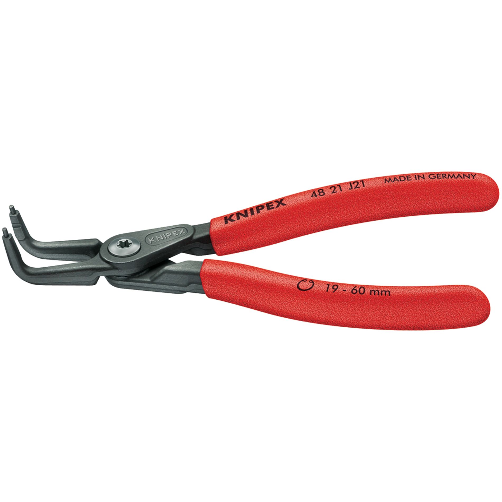 Knipex 5 1/5" Retain. Ring Pliers - Internal Angled